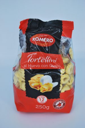 Tortellini al huevo con queso