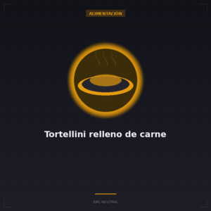 Tortellini relleno de carne